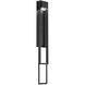 Cascade LED Textured Black Outdoor Sconce