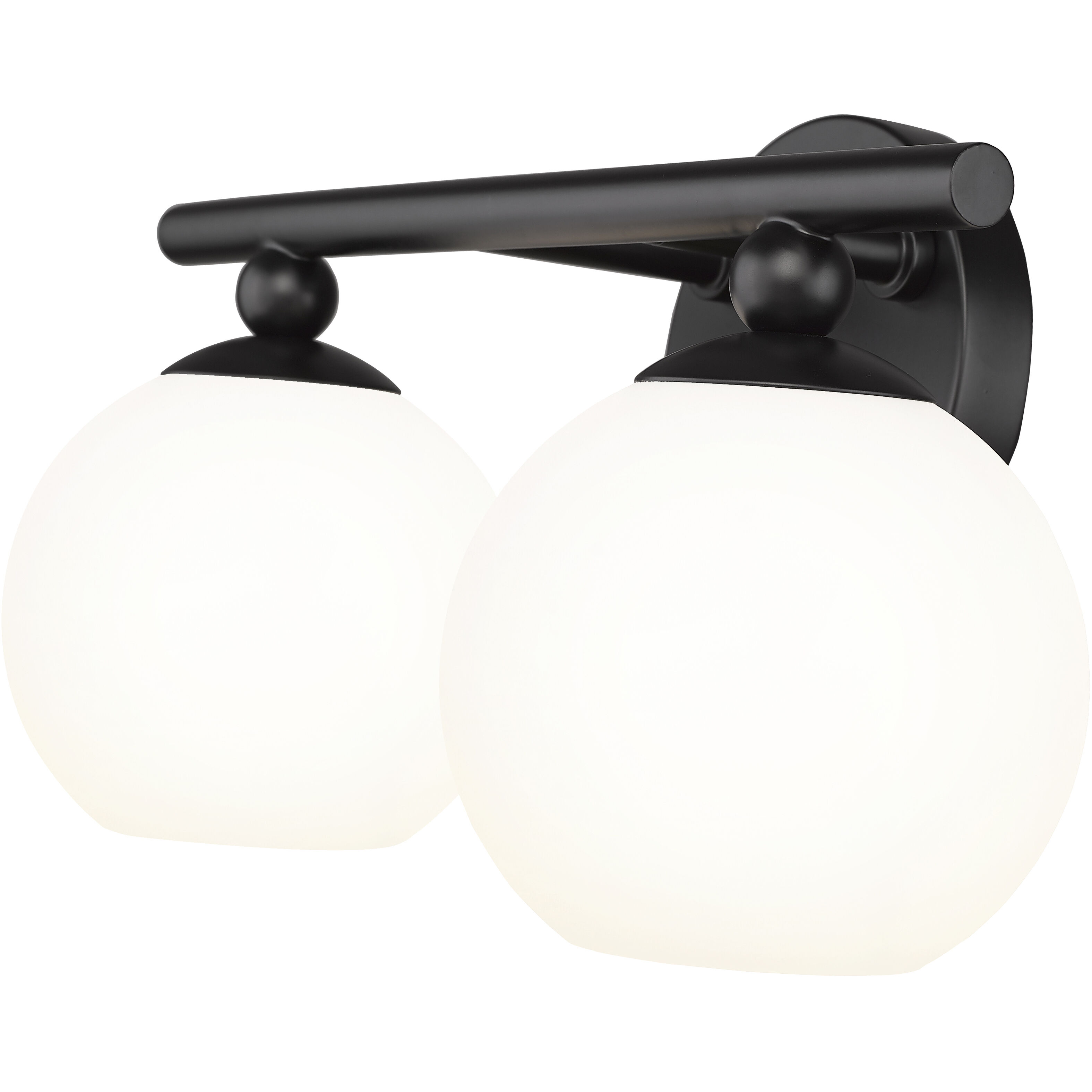 Neoma 2 Light 13.5 inch Matte Black Vanity Wall Light