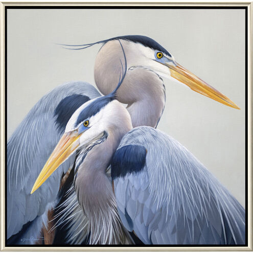 Harmony Blue and White and Yellow Canvas