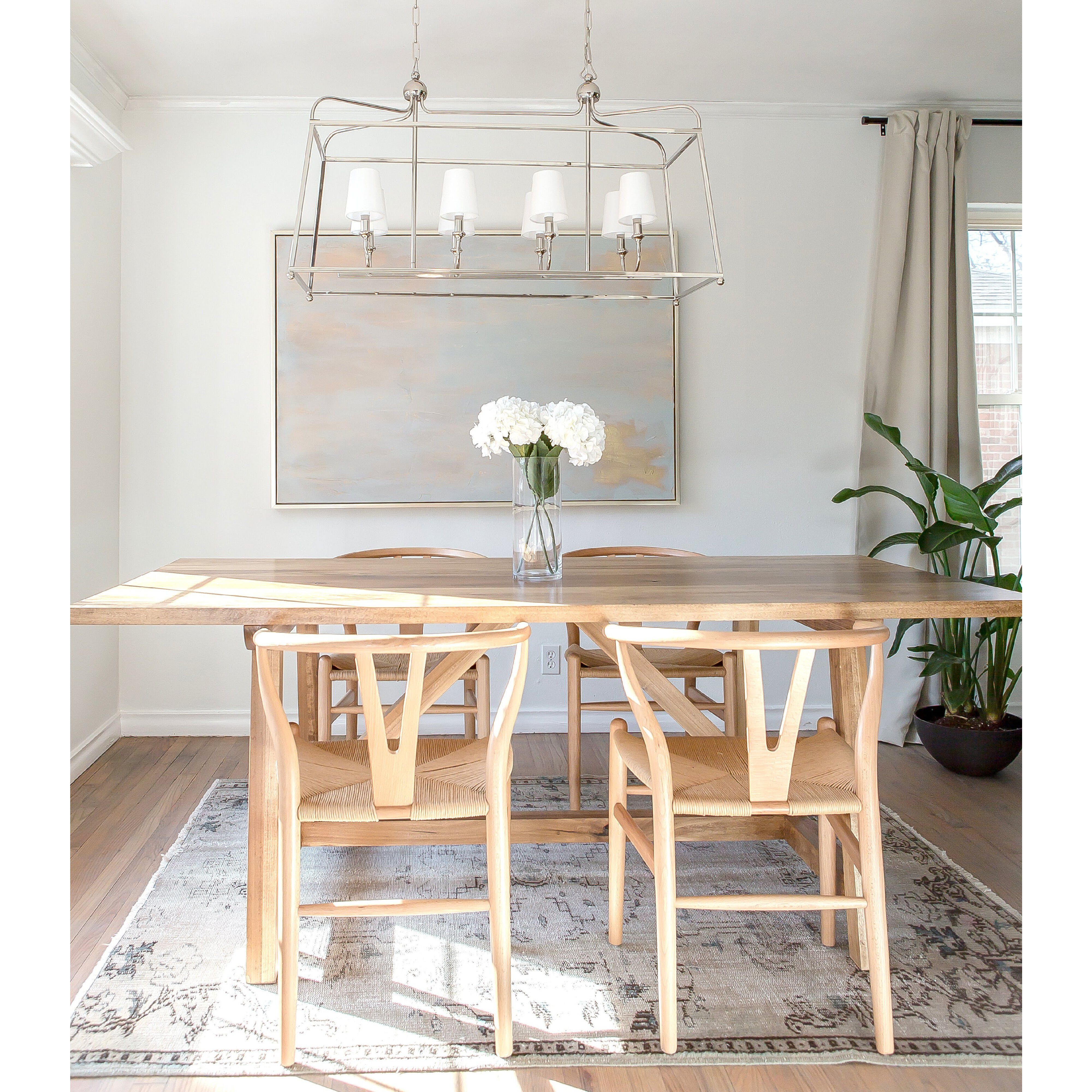 Sylvan 8 Light 42 inch Polished Nickel Chandelier Ceiling Light