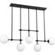 Phoenix 5 Light 45.7 inch Black Black Bar Ceiling Light