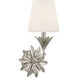 Broche 1 Light 8 inch Antique Silver Bath Vanity Light Wall Light