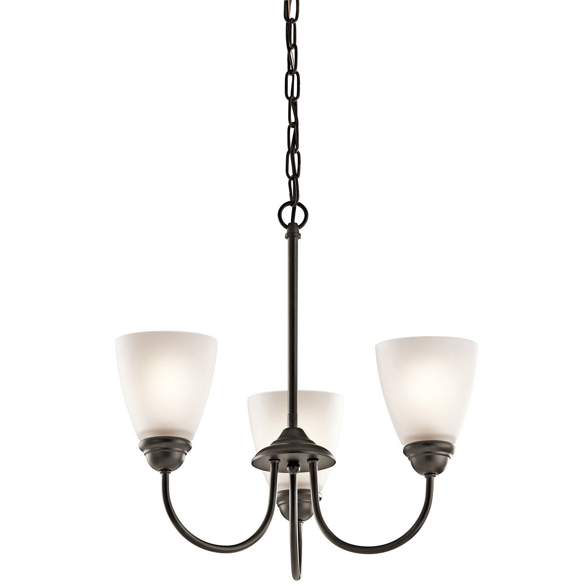 Jolie 3 Light 18 inch Olde Bronze Mini Chandelier Ceiling Light in Incandescent