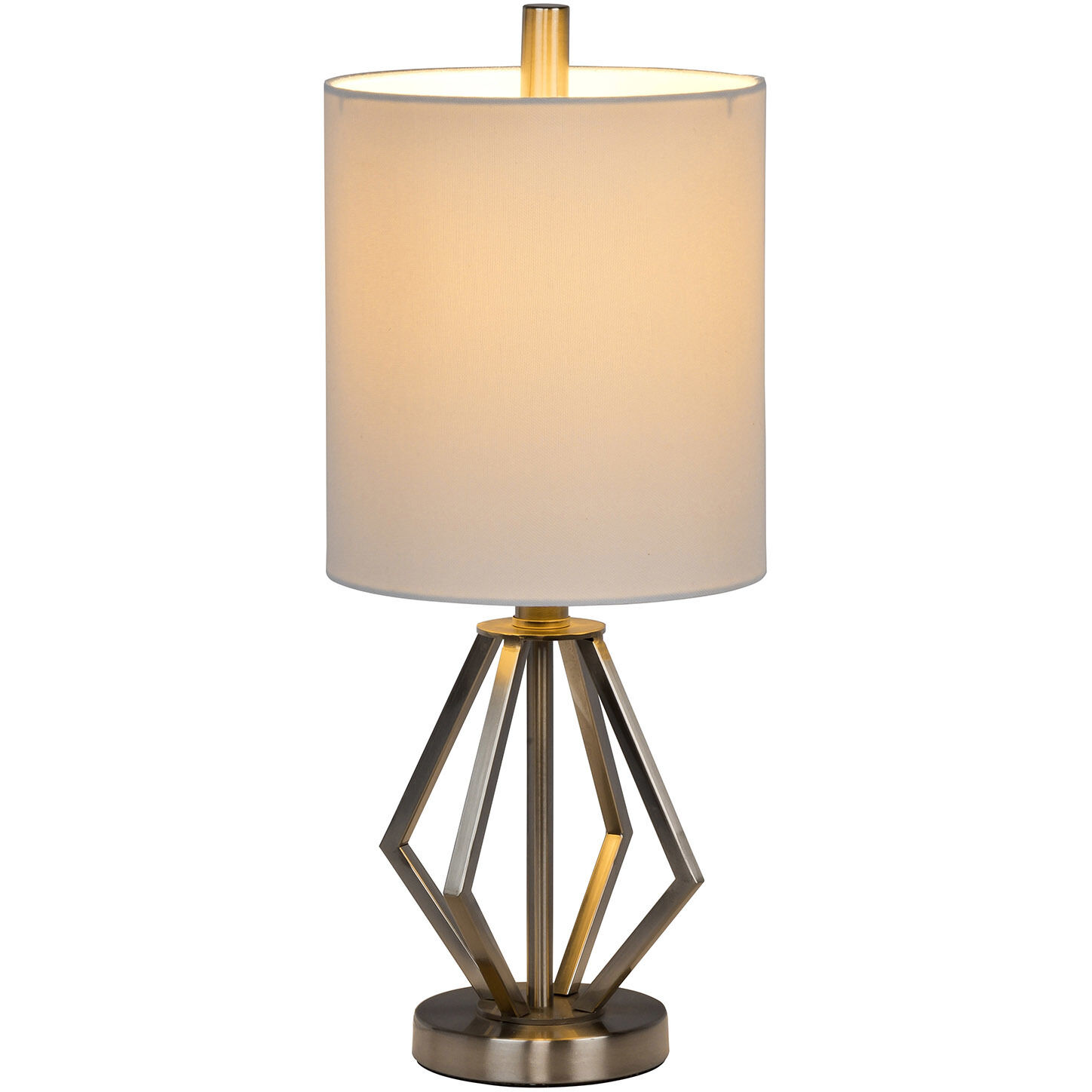 Bejamin 18.5 inch 60 watt Brushed Polished Nickel Table Lamp Portable Light