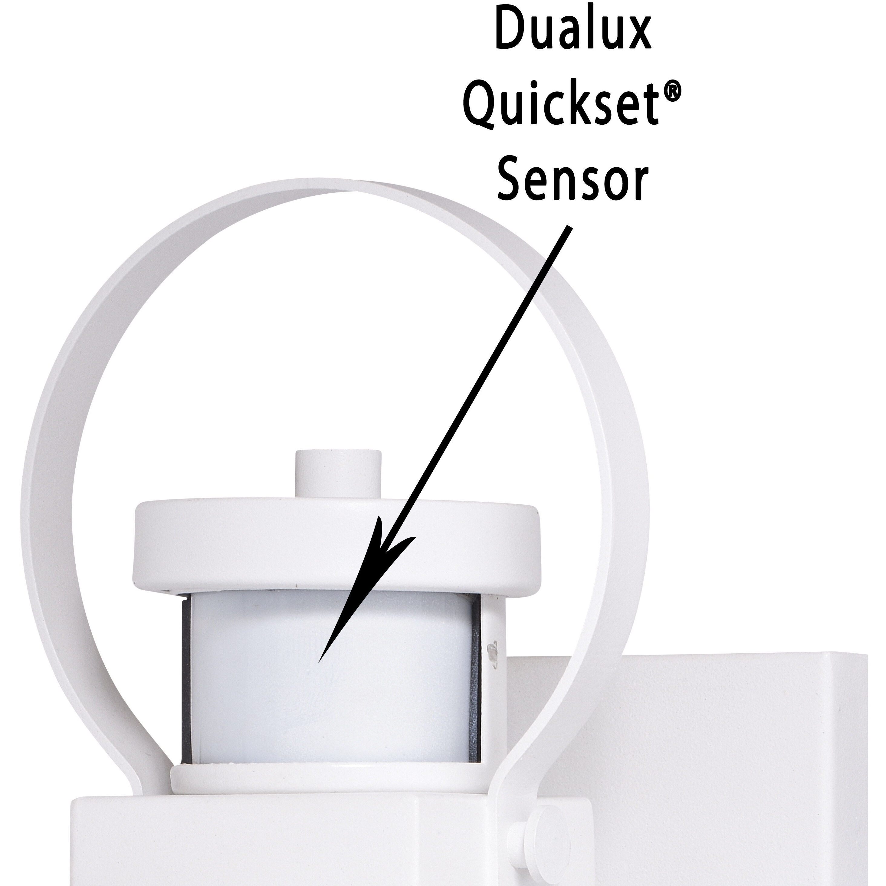 Medinah Textured White Outdoor Motion Sensor