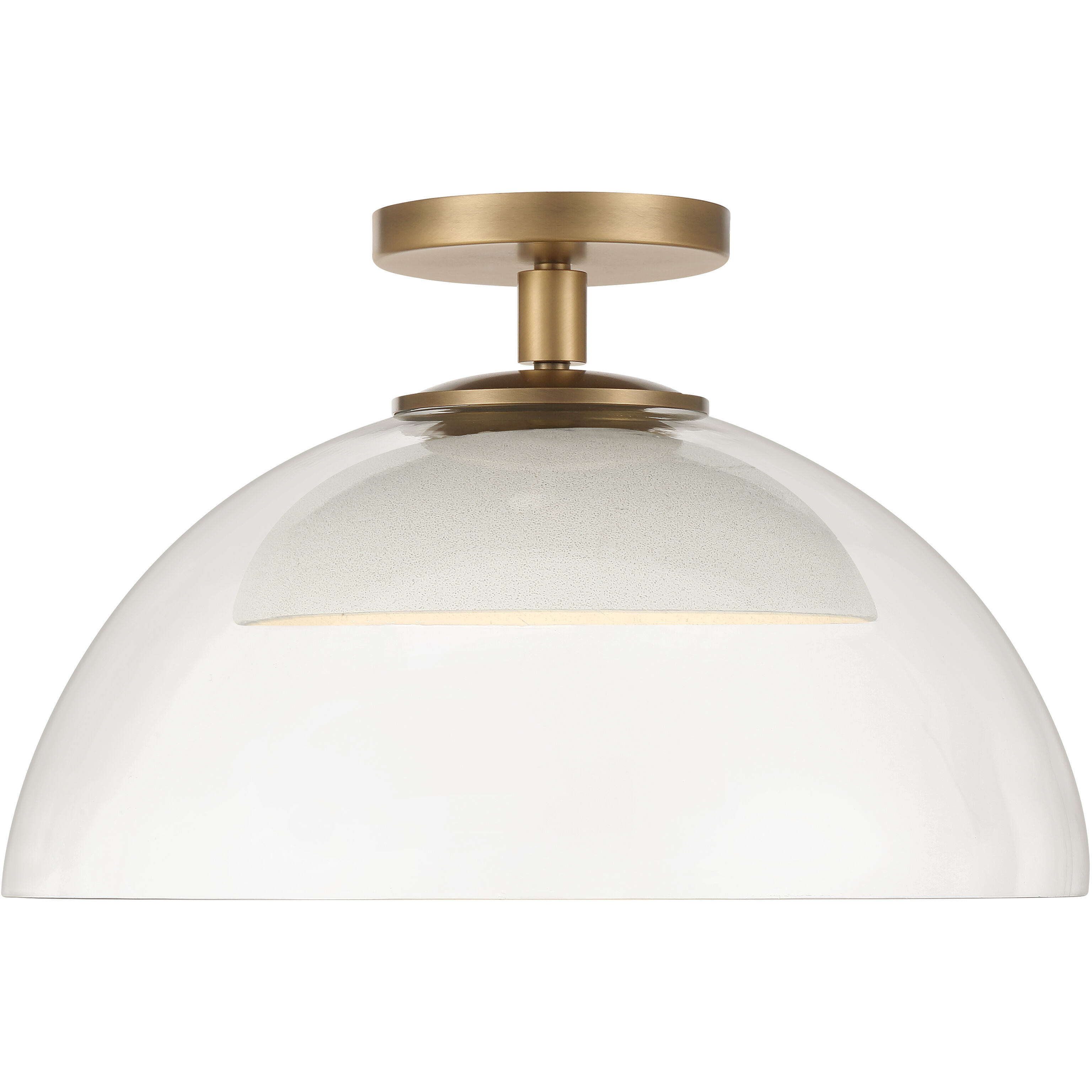 Halwynd LED 15 inch Legacy Brass Convertible Pendant/Semi-Flush Ceiling Light
