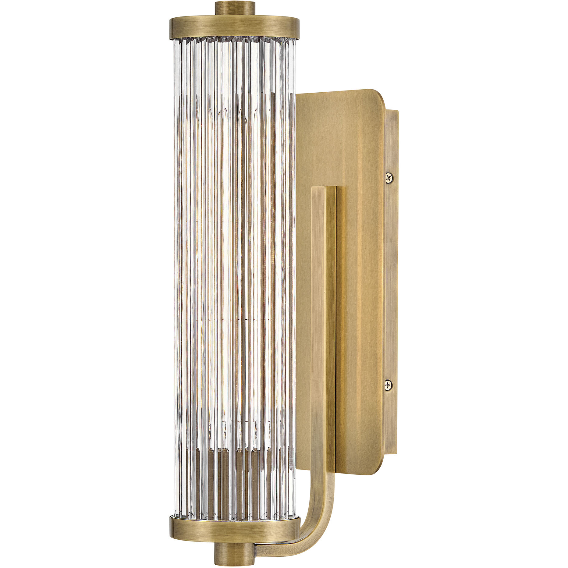 Ellery Wall Mount Bath Wall Light in Heritage Brass