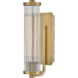 Ellery Wall Mount Bath Wall Light in Heritage Brass