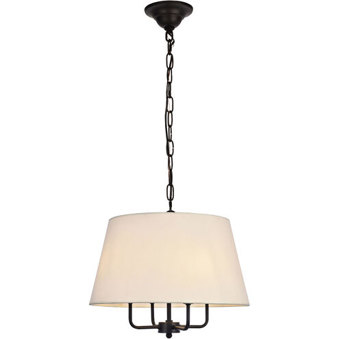 Maple 4 Light 17 inch Black Pendant Ceiling Light