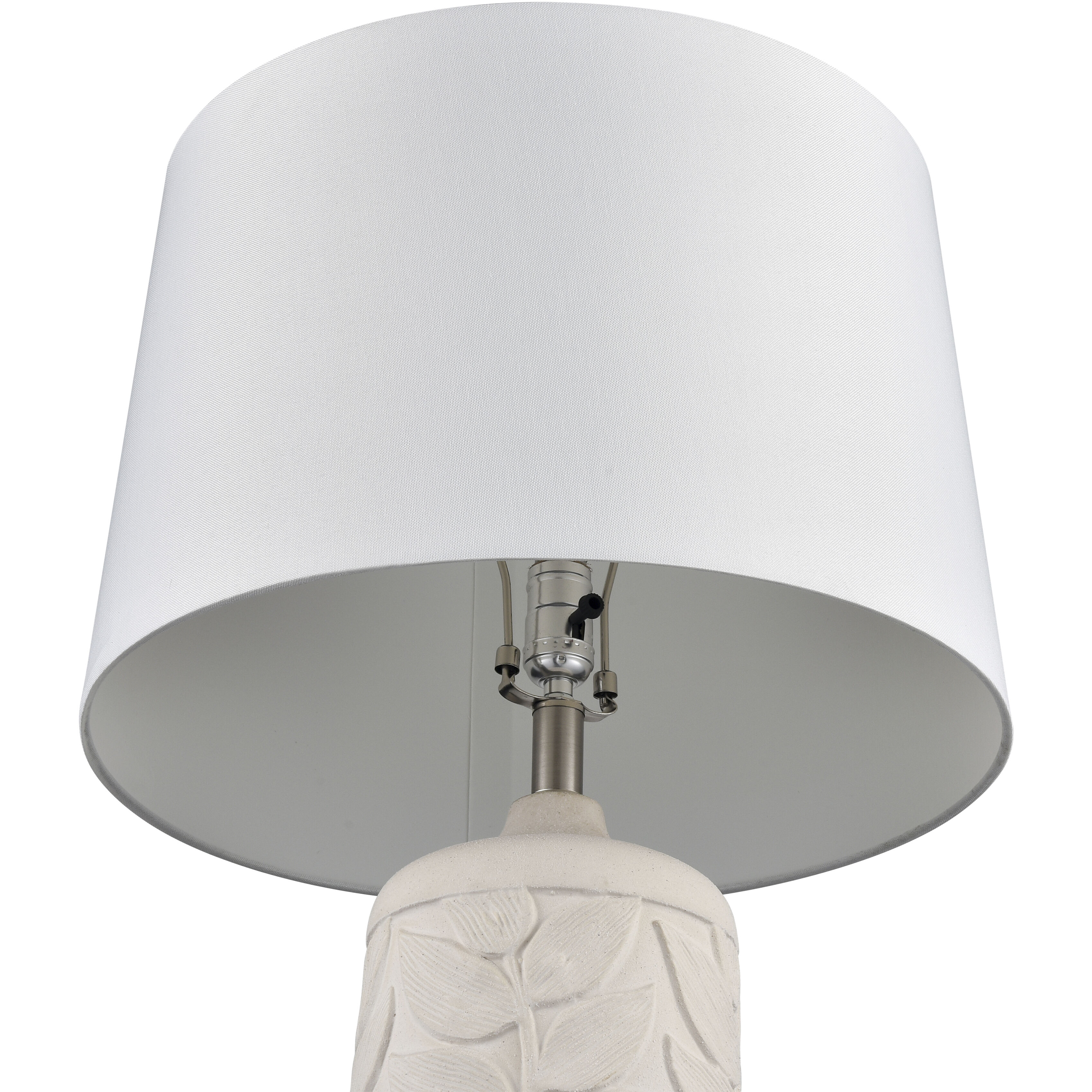 Penny 32.5 inch 150 watt White Table Lamp Portable Light