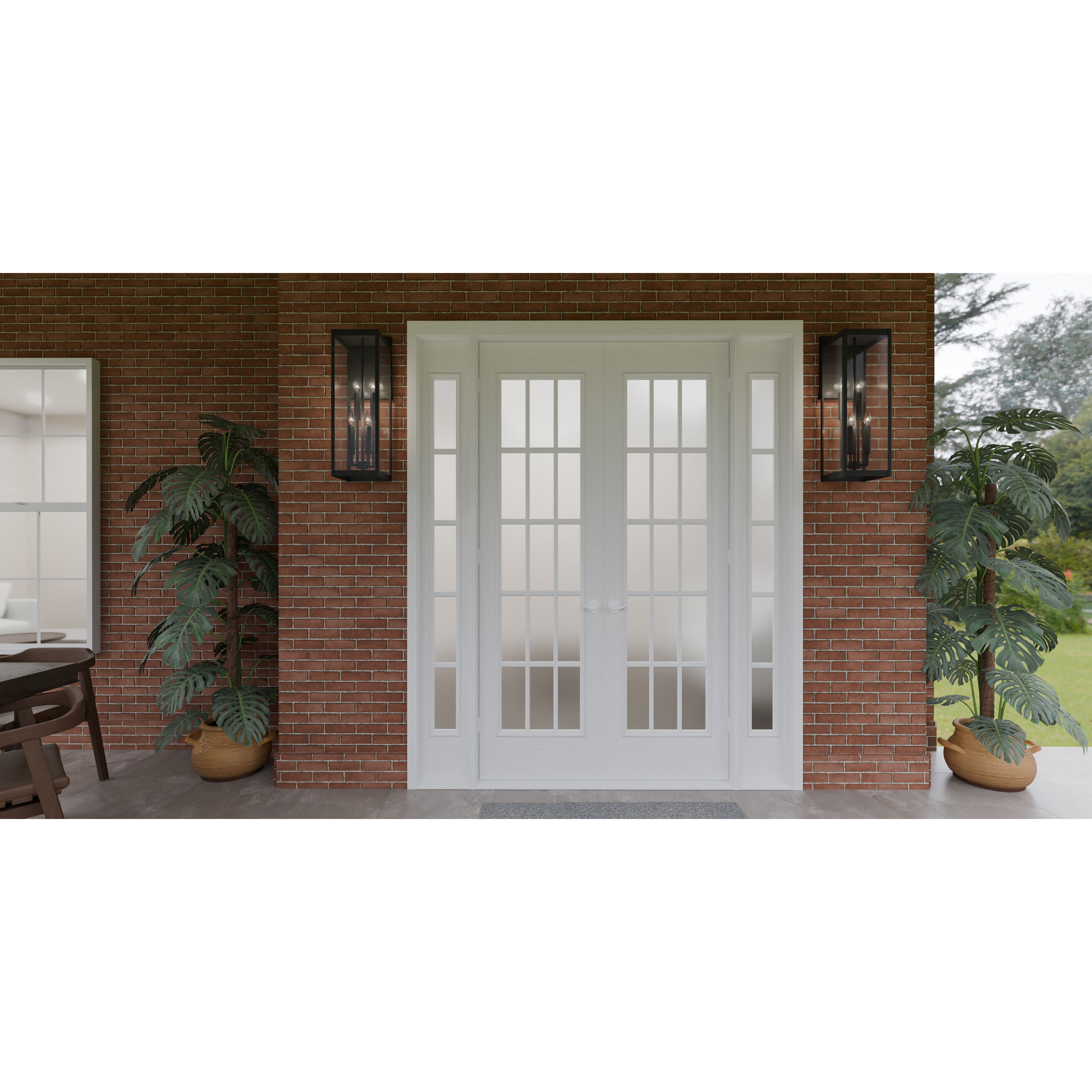 Westover 4 Light 9 inch Earth Black Outdoor Lantern