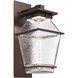 Landmark LED Statuary Bronze Outdoor Sconce in 3000K LED, Arm