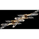 Beyond Solitude LED 59.6 inch Aged Brass Linear Pendant Ceiling Light