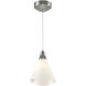 Mobius 1 Light 7.3 inch Sterling Mini Pendant Ceiling Light