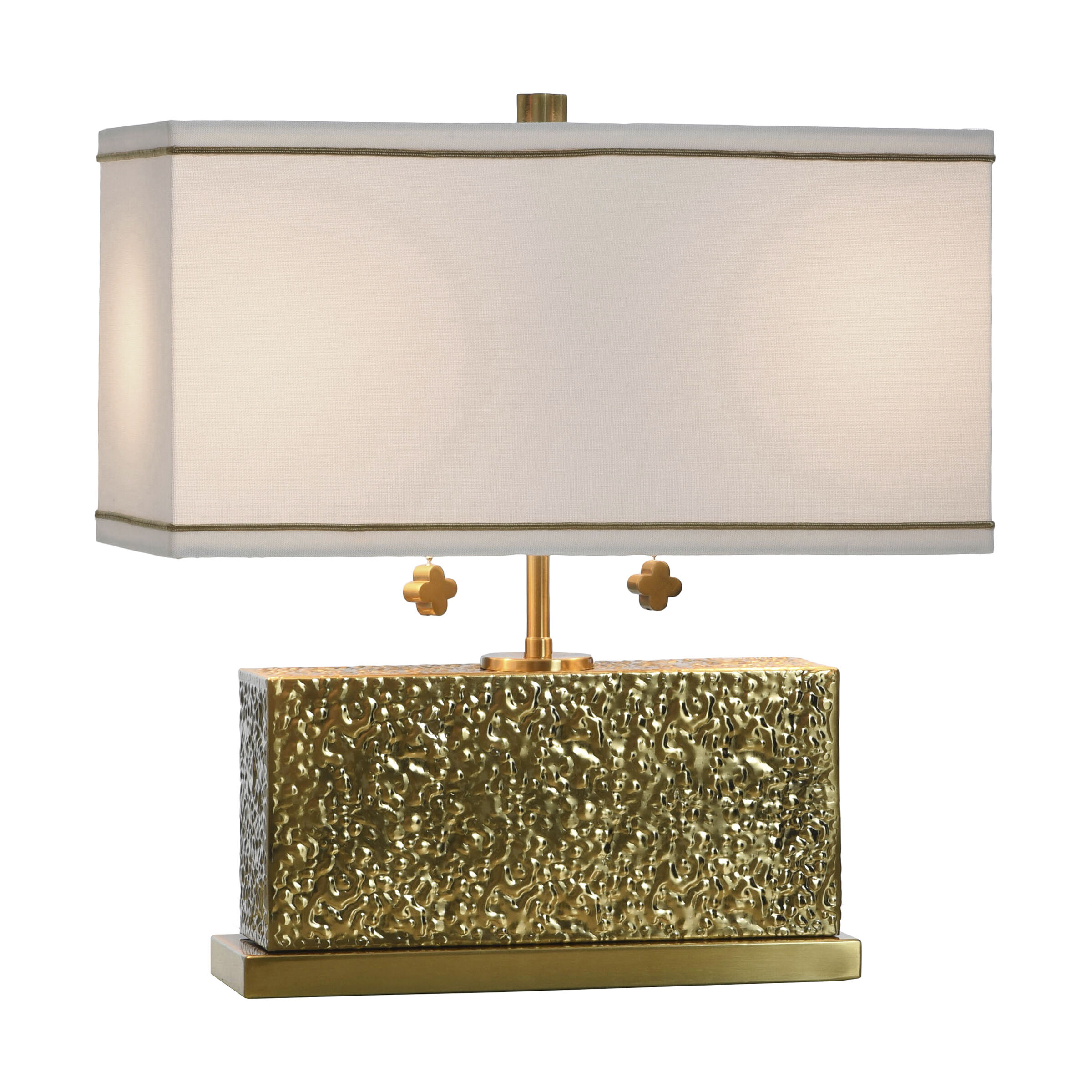 Eleanora 17 inch 60 watt Hammered Steel Table Lamp Portable Light