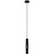 Cicada LED 3 inch Black with Knurled Black Pendant Ceiling Light