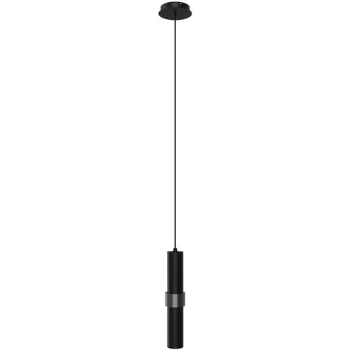 Cicada LED 3 inch Black with Knurled Black Pendant Ceiling Light