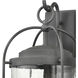 Catalonia 3 Light 24 inch Distressed Zinc Outdoor Wall Sconce