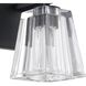 Valentin 1 Light 6 inch Matte Black Vanity Light Wall Light