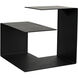 Solo 24.5 X 23.5 inch Matte Black Side Table