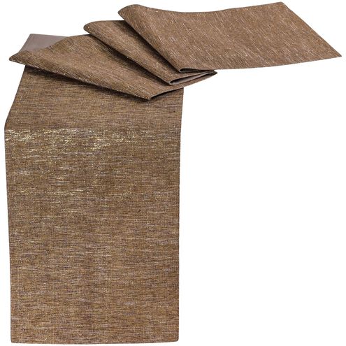 Roxbury Metallic Brown with Gold Table Runner