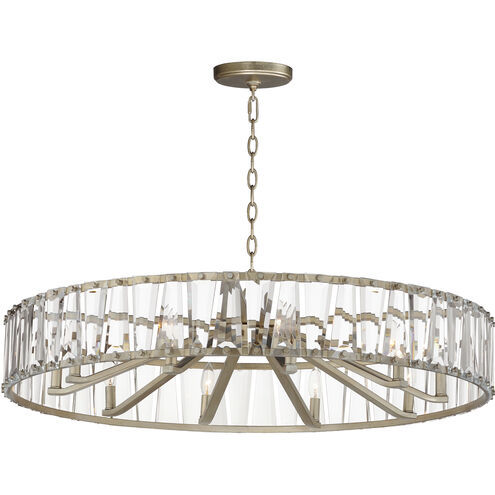 Odeon 10 Light 40 inch Golden Silver Chandelier Ceiling Light