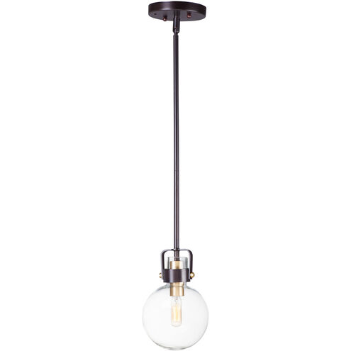 Bauhaus 1 Light 6 inch Bronze/Satin Brass Mini Pendant Ceiling Light
