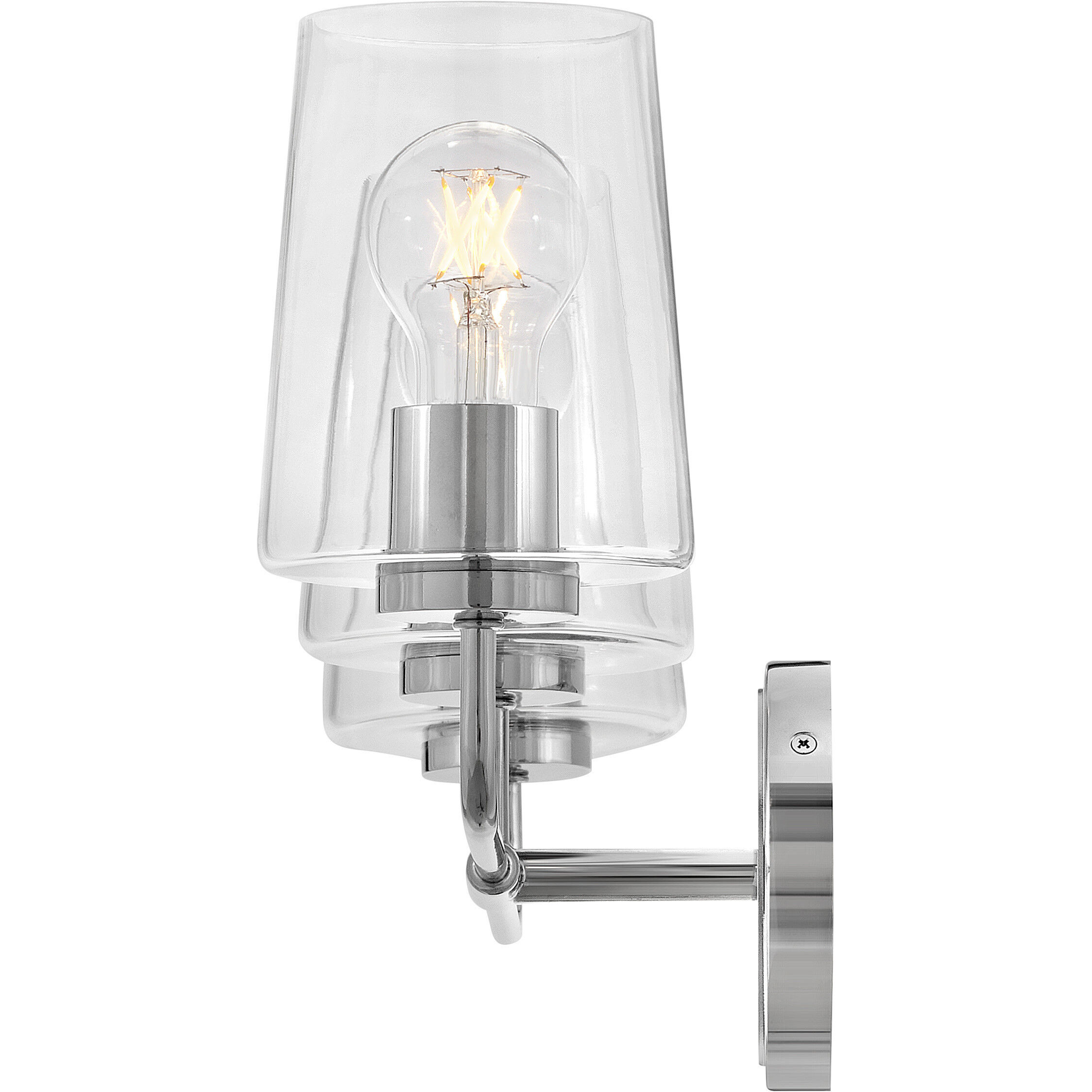 Kline 3 Light 23.75 inch Chrome Bath Wall Light in Clear