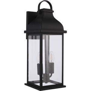 Bent Tree 2 Light 19.13 inch Midnight Outdoor Wall Lantern