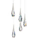 Hibiscus LED 17 inch Polished Nickel Multi-Light Pendant Ceiling Light, Beyond