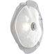 Cumulus LED 16 inch Classic Silver with Clear Granite Glass Disc Surface Mount Light Ceiling Light, Large