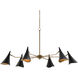 Library 6 Light 62 inch Oil Rubbed Bronze Chandelier Ceiling Light
