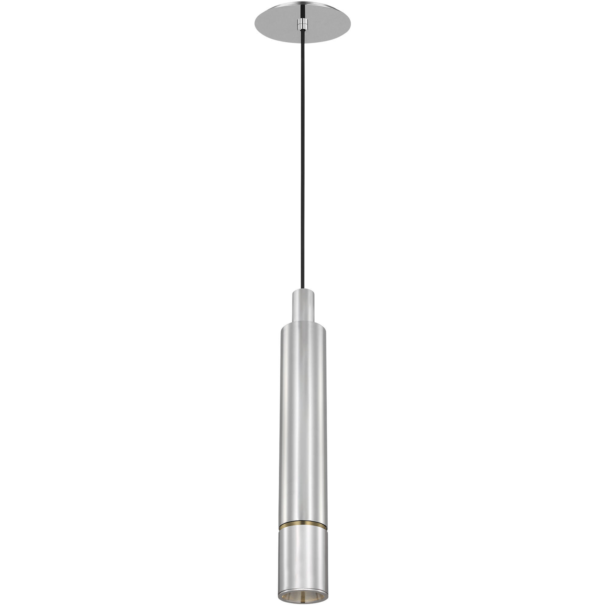 Mick De Giulio Sottile LED 3 inch Polished Stainless Steel Line-Voltage Pendant Ceiling Light