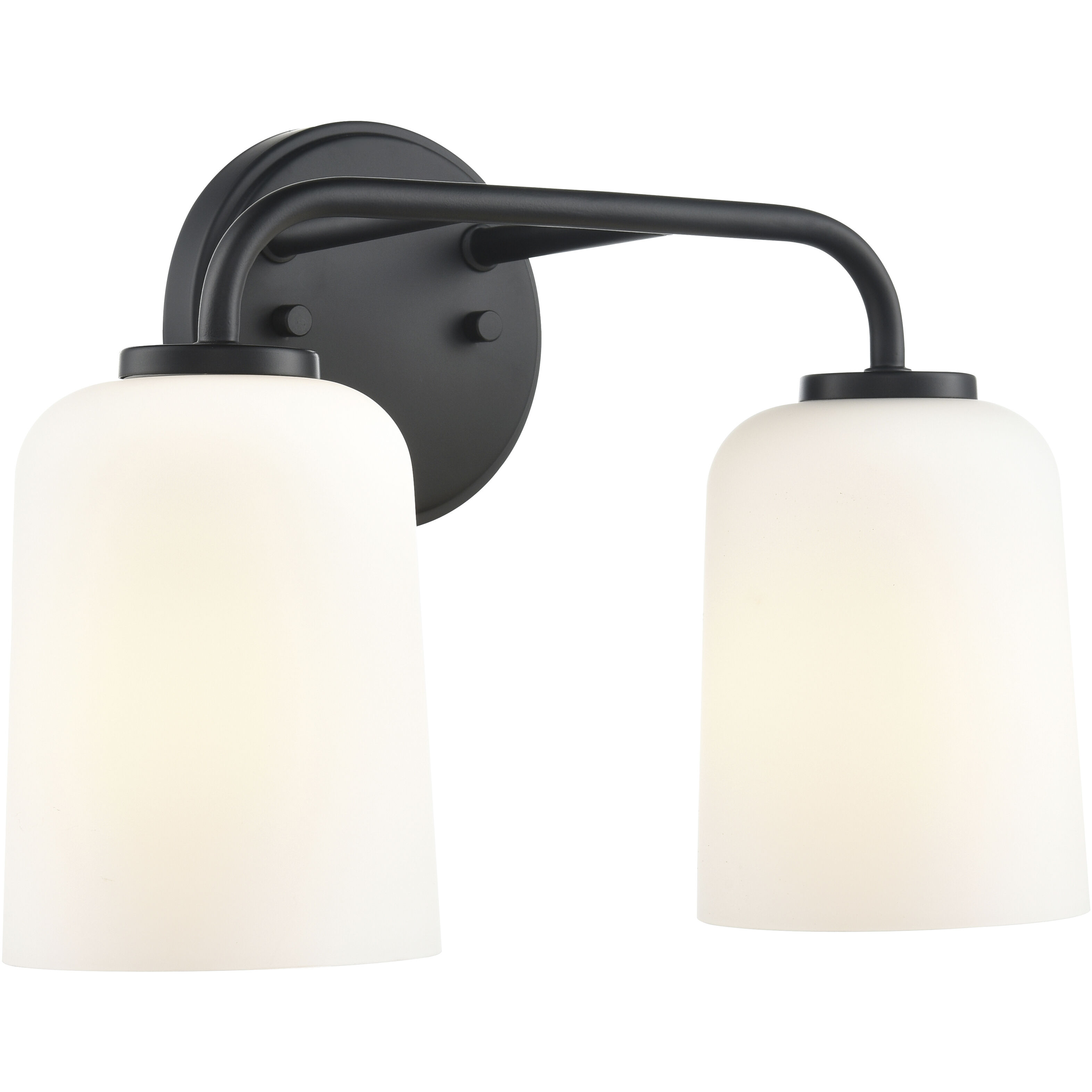 Laphia 2 Light 14 inch Matte Black Bathroom Vanity Light Wall Light