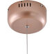 Canada LED 30 inch Matte Copper LED Chandelier Ceiling Light