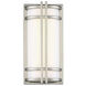 Skyscraper LED 12 inch Stainless Steel Outdoor Wall Light in 3000K, 12in.
