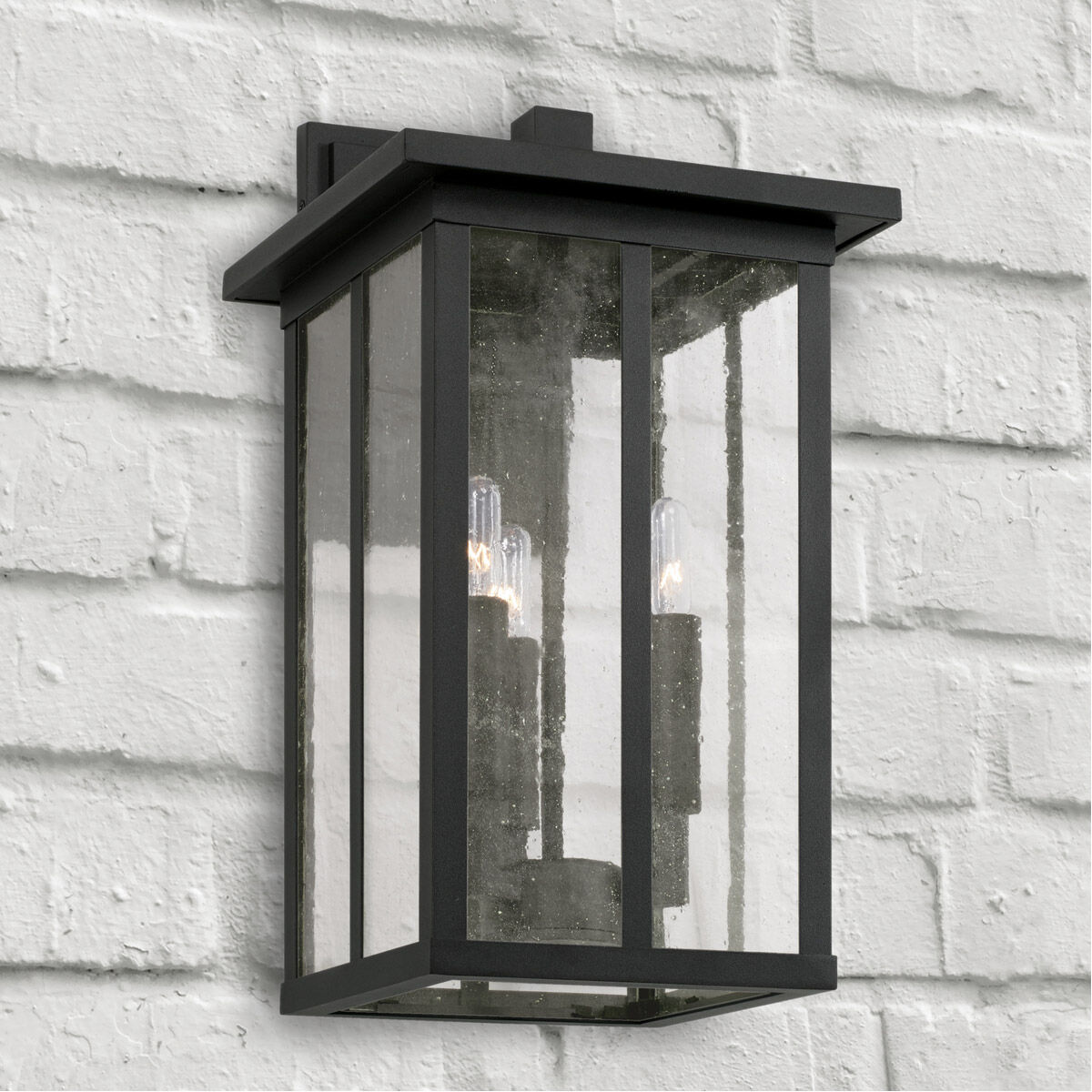 Barrett 3 Light 18 inch Black Outdoor Wall Lantern