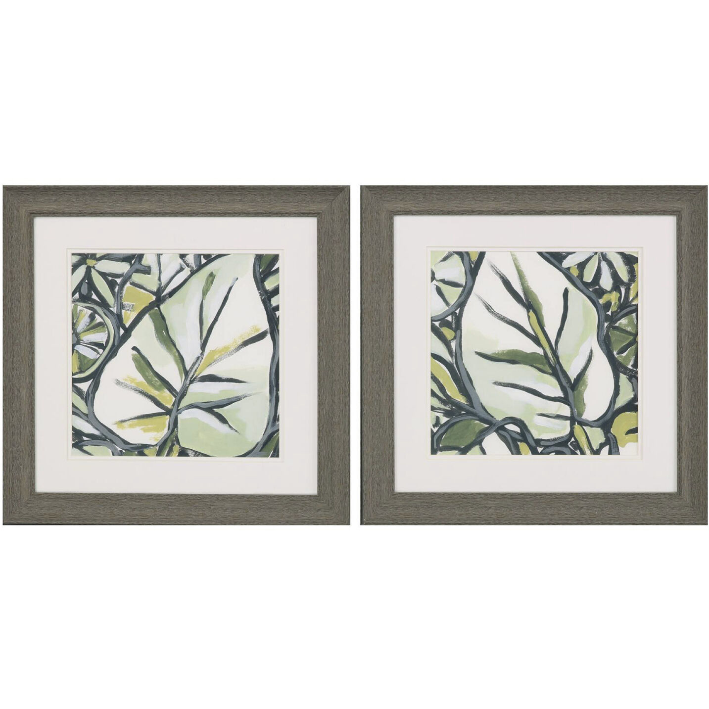 Fauvist Tropical Green Framed Art, Propac