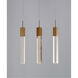 Canada 3 Light 78 inch Gold Island Lighting Ceiling Light 