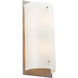 Textured Glass 2 Light 6 inch Novel Brass Cover Sconce Wall Light
