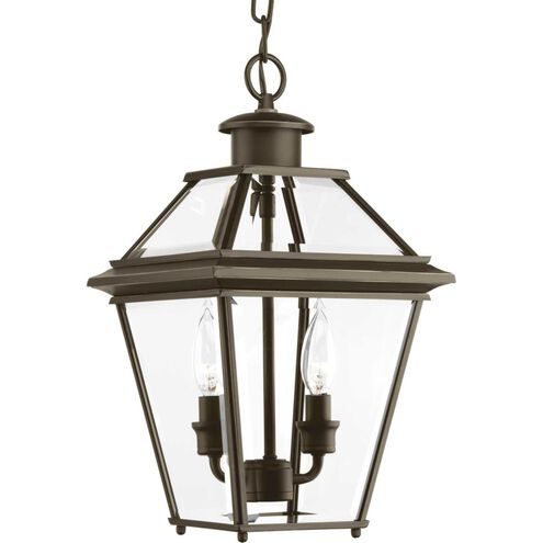 Burlington 2 Light 9 inch Antique Bronze Outdoor Hanging Lantern