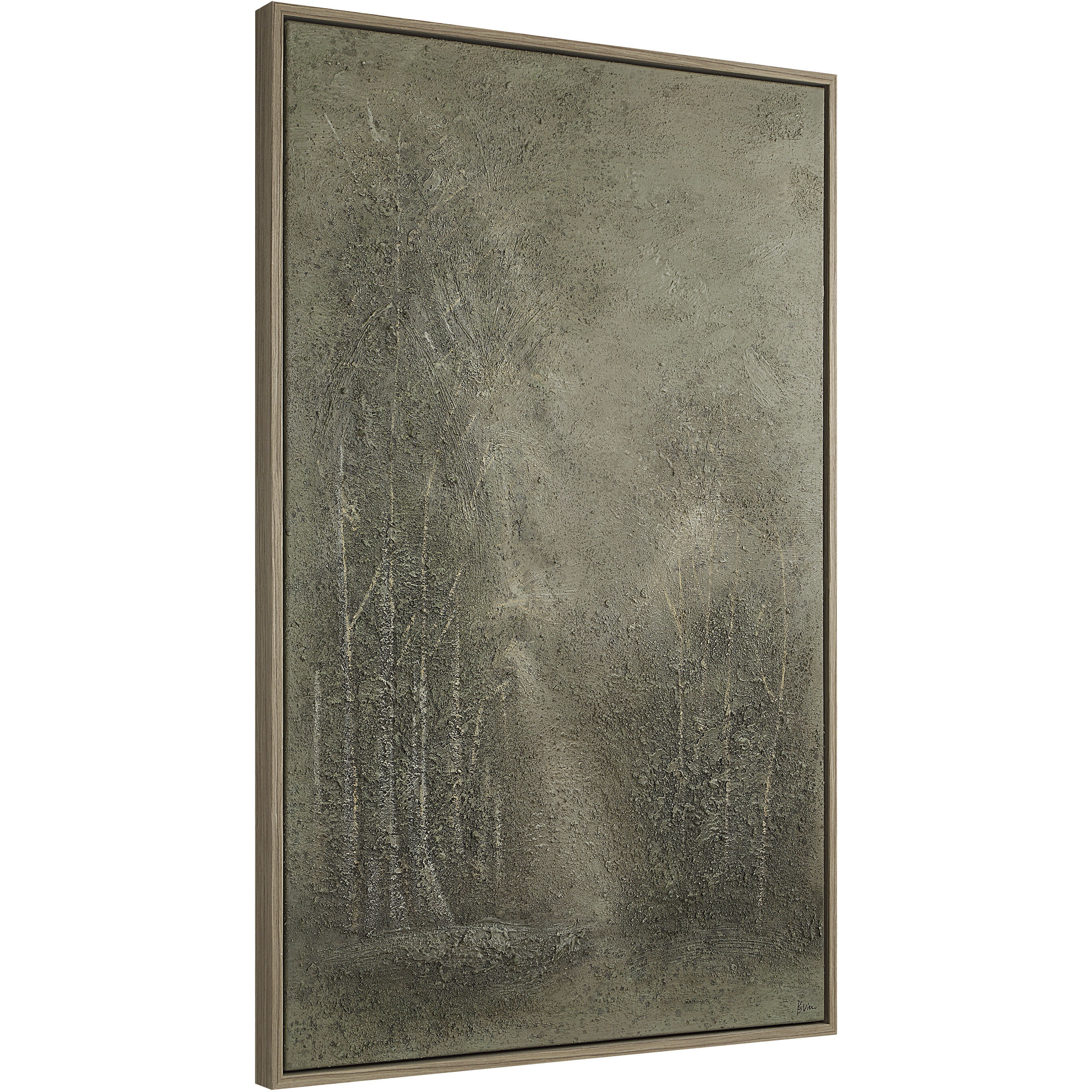 Lipton Medium Walnut Canvas Art