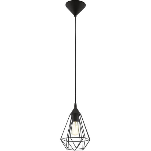 Lindell 1 Light 7 inch Matte Black Pendant Ceiling Light 