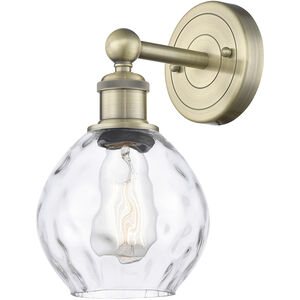 Waverly 1 Light 6 inch Antique Brass and Clear Sconce Wall Light