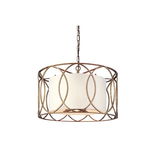 Earth 5 Light 25 inch Silver Gold Chandelier Ceiling Light