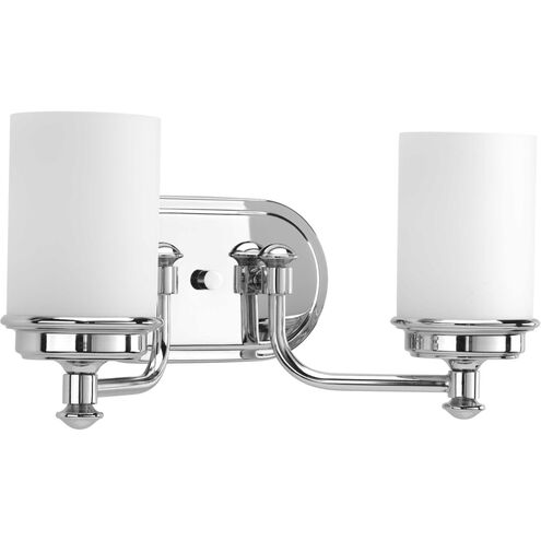 Folsham 2 Light 16 inch Polished Chrome Bath Vanity Wall Light, Design Series