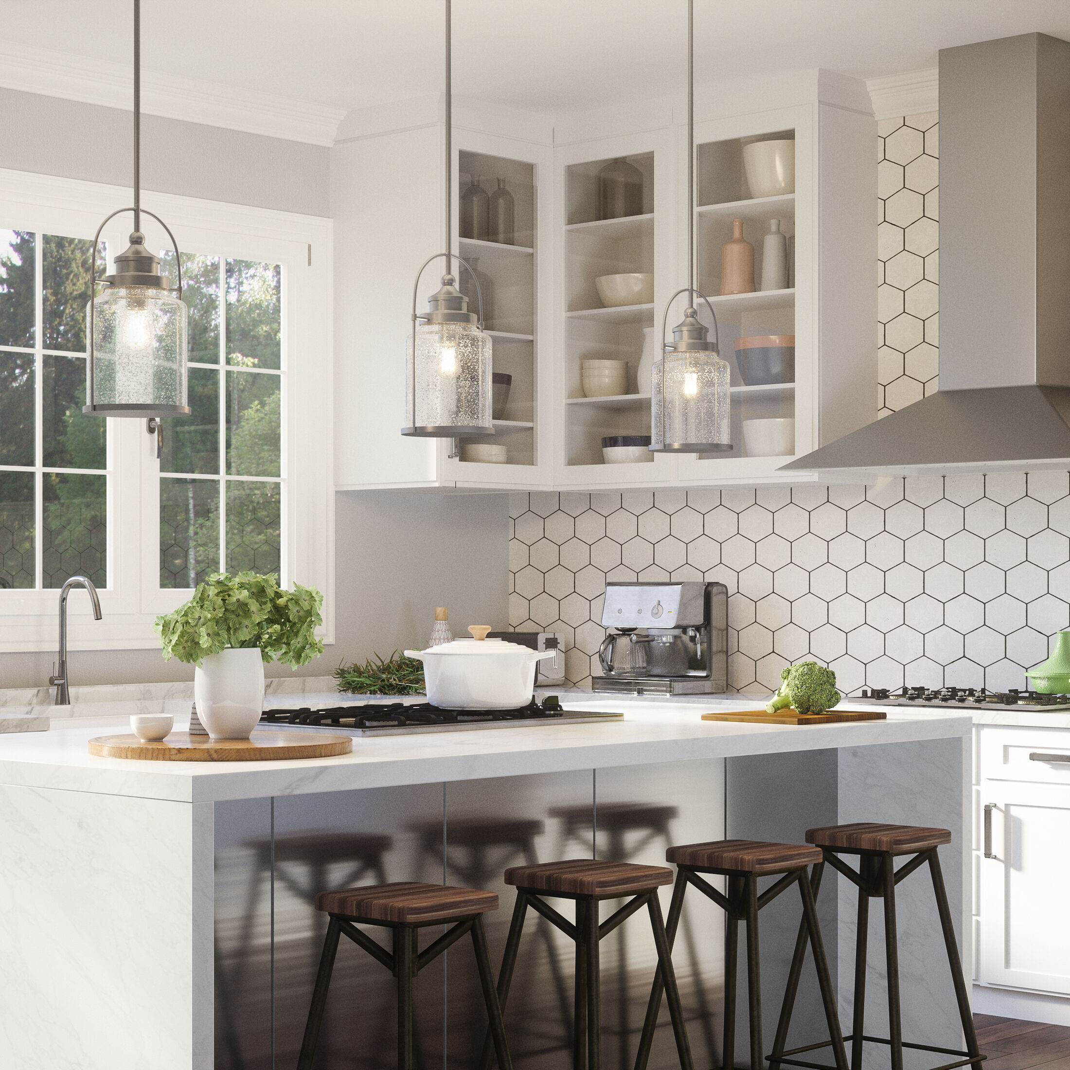 Payson 1 Light 10 inch Brushed Nickel Mini Pendant Ceiling Light