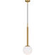 Kelly by Kelly Wearstler Nodes 1 Light 18 inch Burnished Brass Pendant Ceiling Light