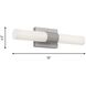 Sarco LED 18 inch Brushed Nickel Vanity Light Wall Light