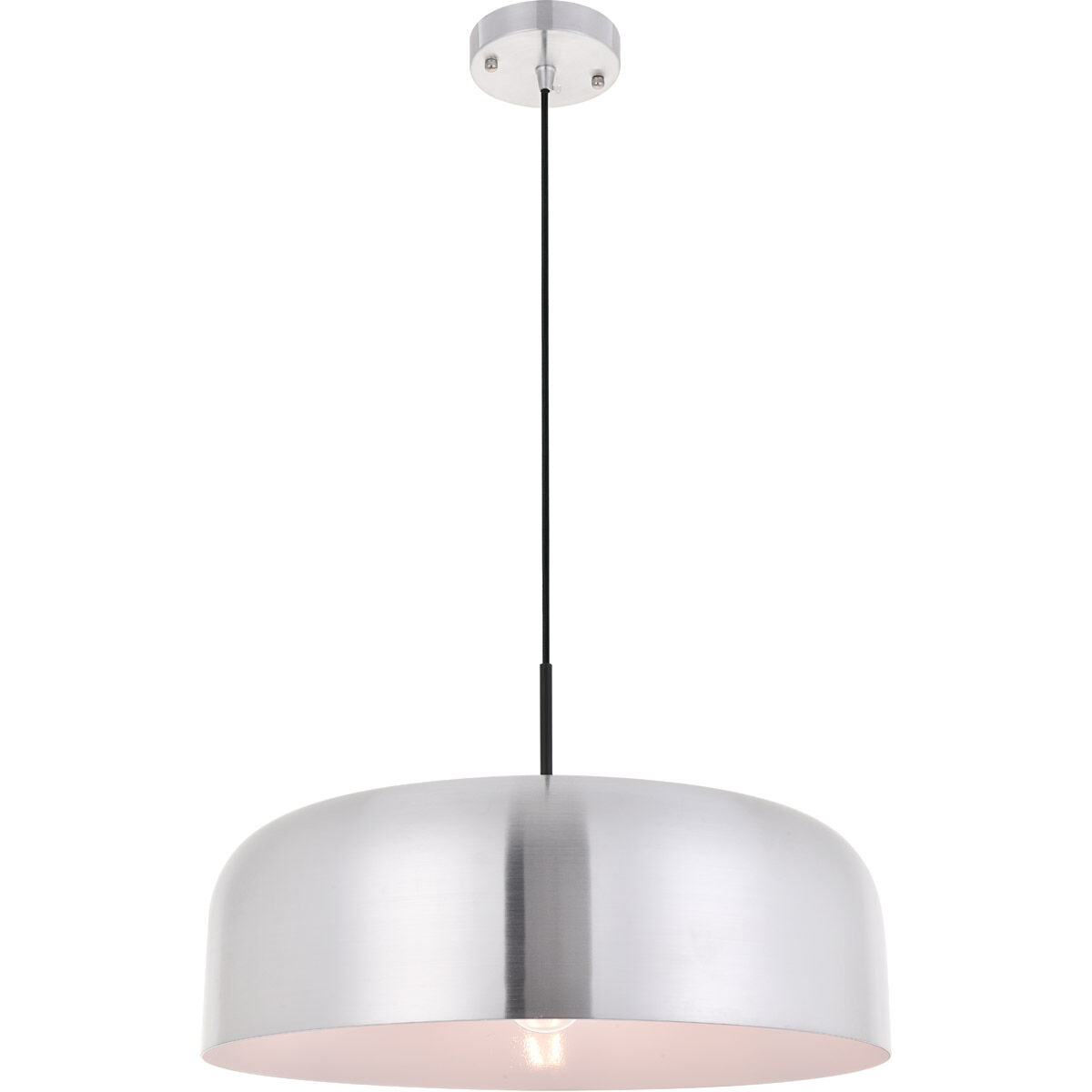 Etude 1 Light 19.3 inch Brushed Nickel Pendant Ceiling Light in Burnished Nickel